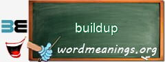 WordMeaning blackboard for buildup